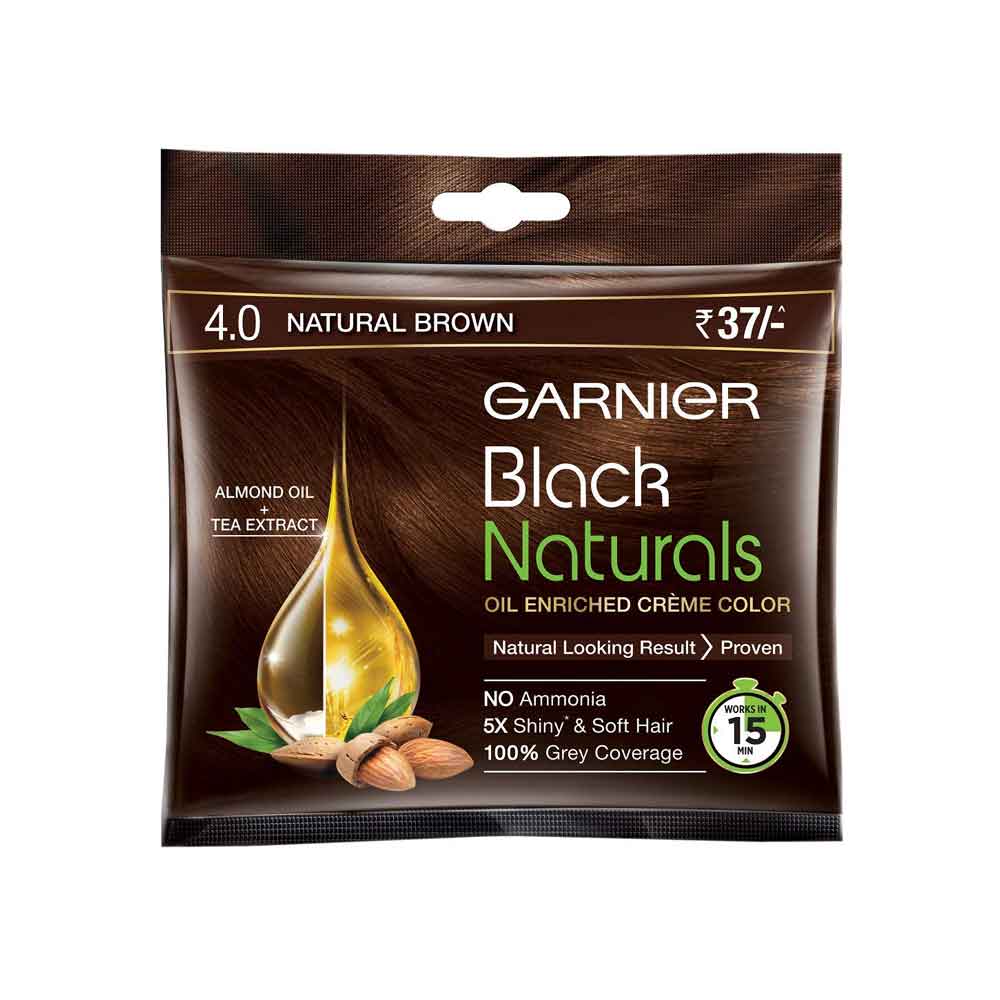 Garnier Natural Brown Hair Color, (20ml + 20g) - Town Tokri Garnier Natural Brown Hair Color, (20ml + 20g) - Town Tokri