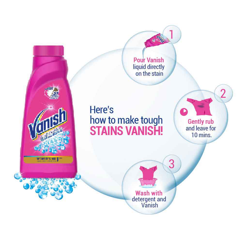 Vanish Oxi Action Liquid Folth Cleanser Pink 3l