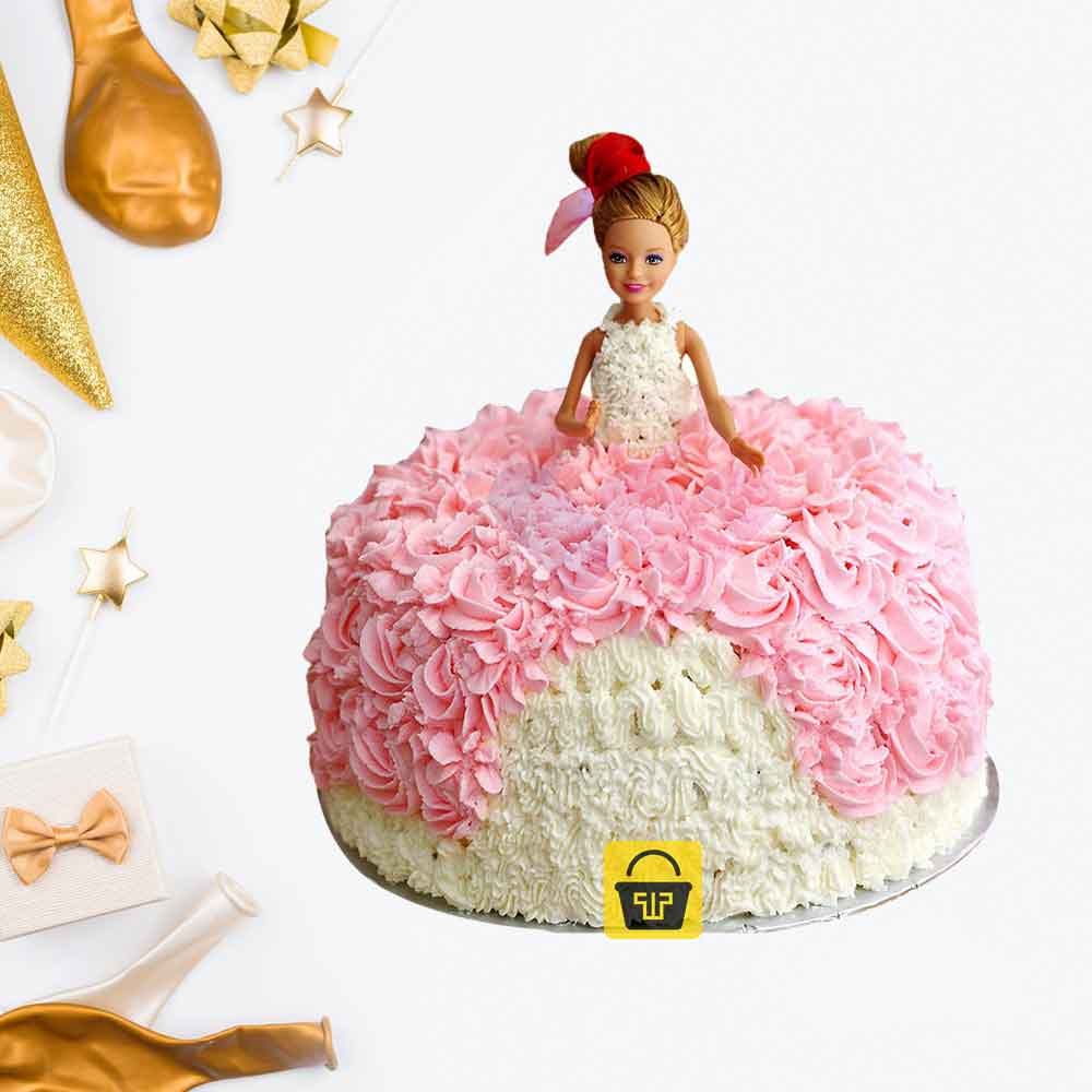 Barbie Doll Cake - Town Tokri