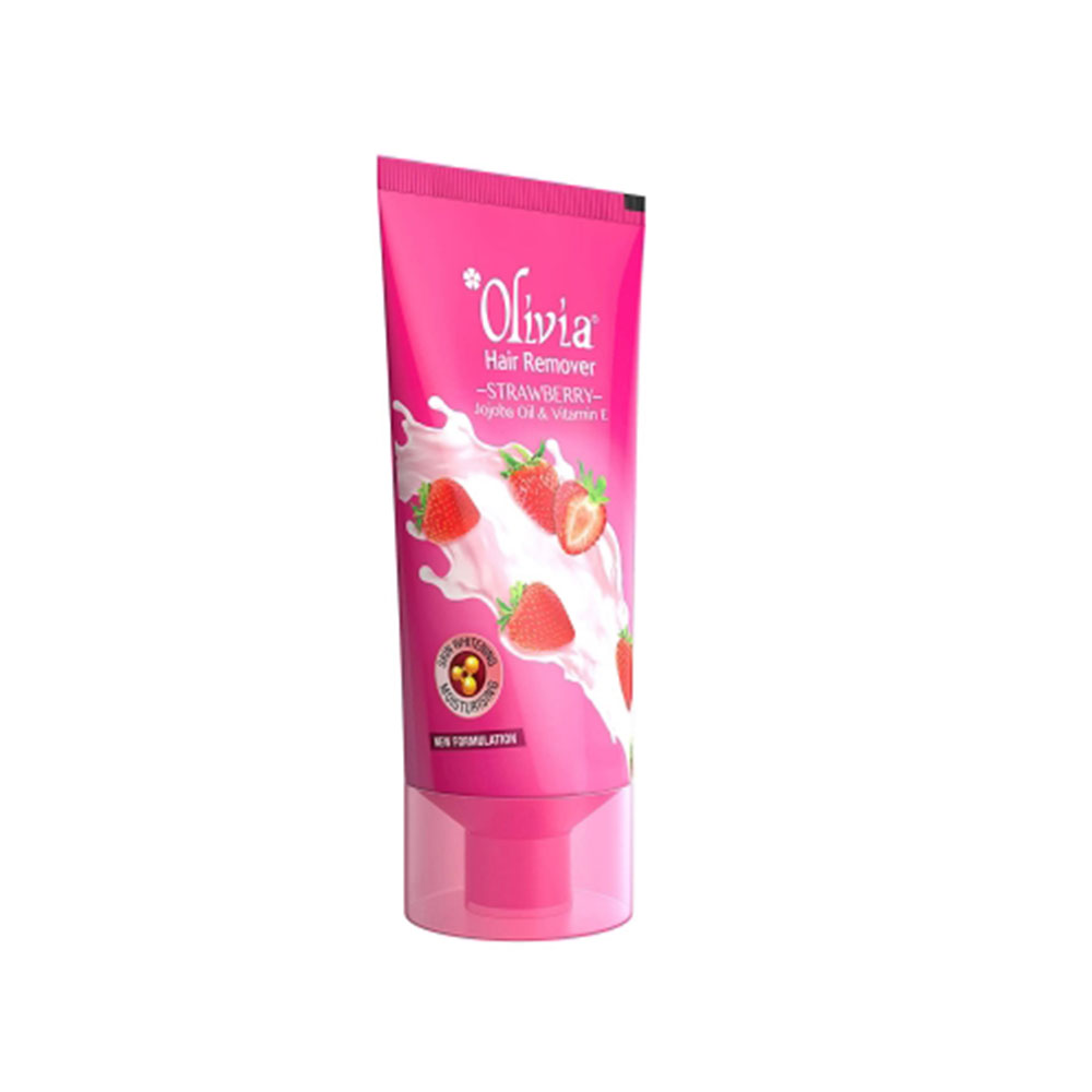 Olivia Strawberry Hair Remover Cream With Jojoba Oil & Vitamin E, [30g] -  Town Tokri